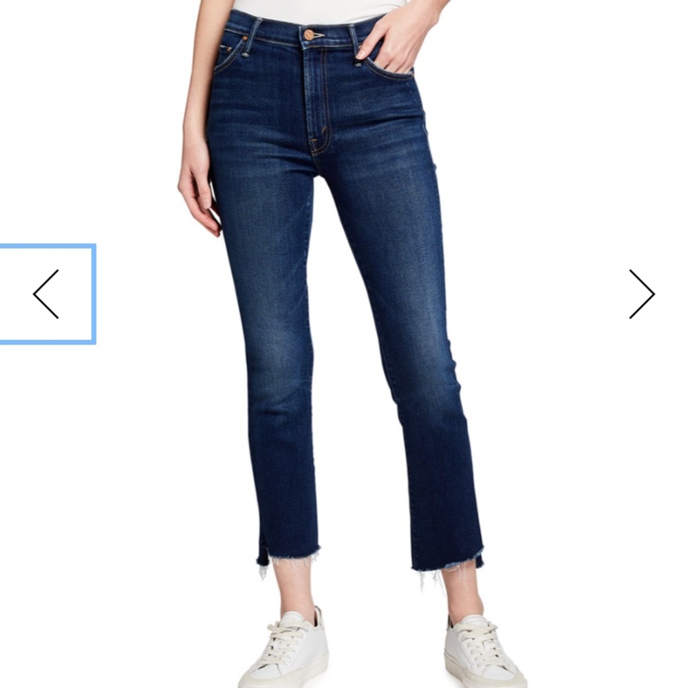 Mother Denim Insider Crop Step Fray